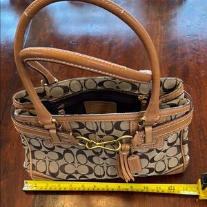 Coach bag, gently used, clean interior. See photos.